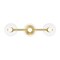 Designers Fountain Litto 24in 3-Light Brushed Gold Modern Indoor Vanity Light with Clear Glass Shades D294C-3B-BG - alternate 1